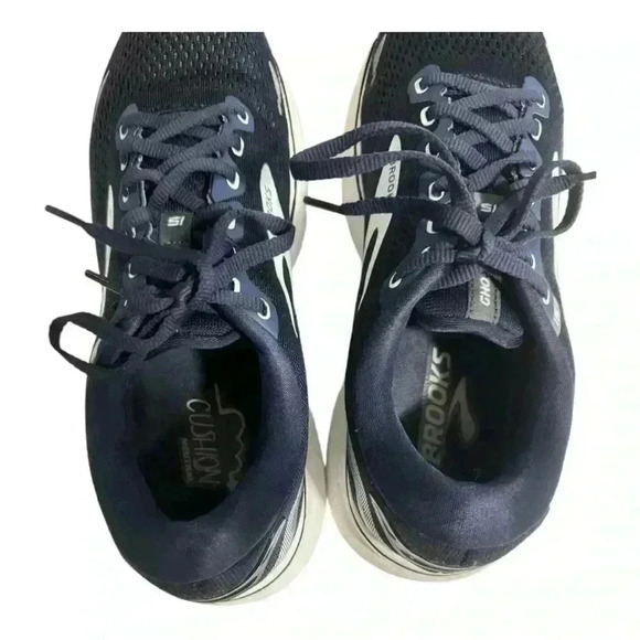 Brooks Womens Ghost 15 Navy Blue Running Shoes Sneakers Size 9.5 - Picture 11 of 16